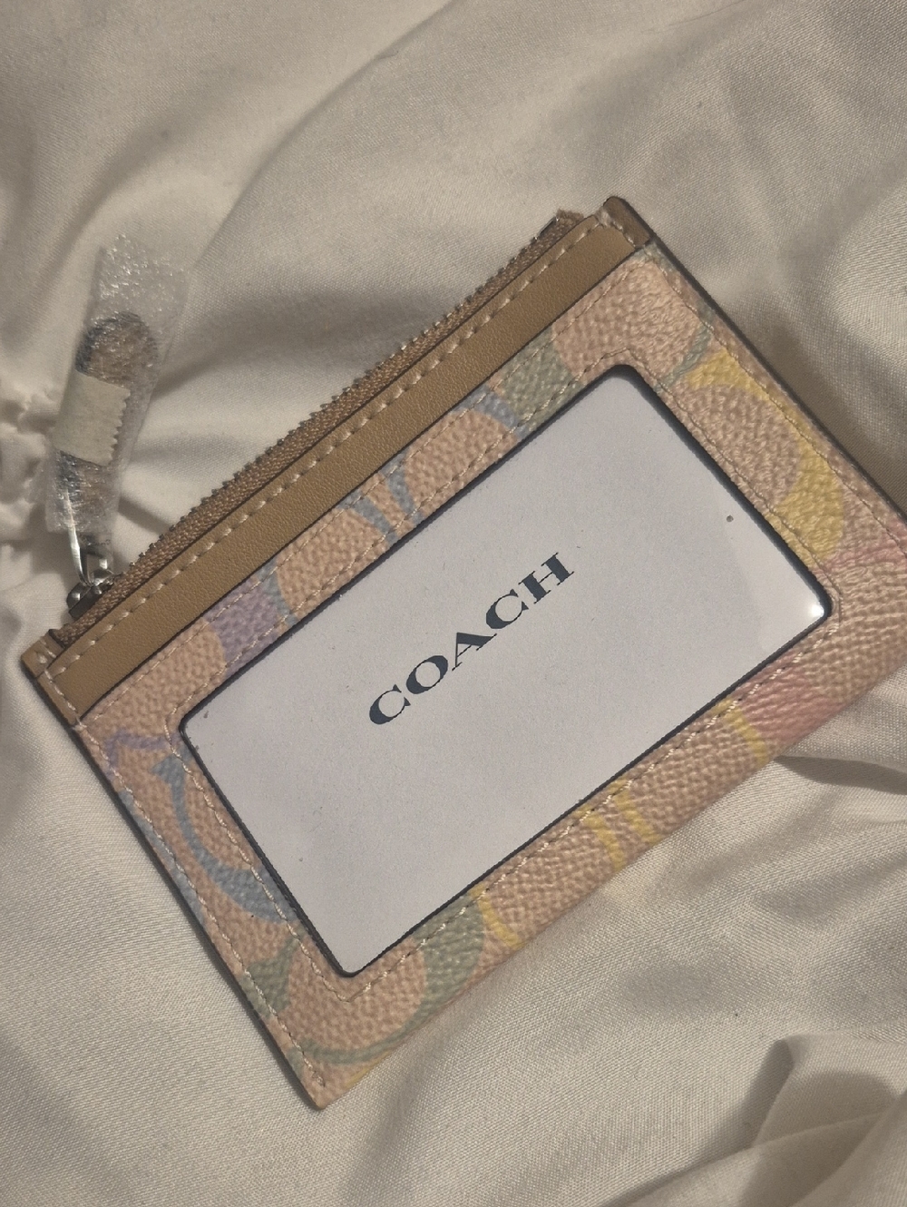 Coach Pastel Rainbow Multi Signature Wallet - Picture 7 of 9